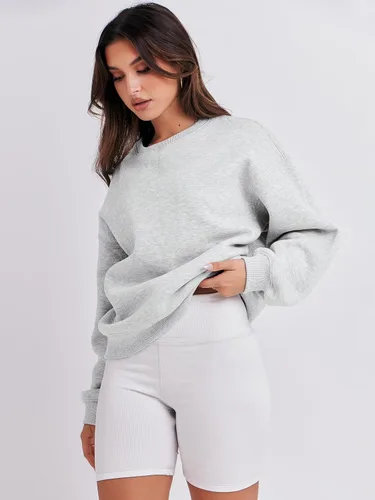 Vista 4 de ANRABESS Sudaderas con capucha para mujer, cuello redondo, suéteres de forro polar de gran tamaño, lindos tops Y2K para adolescentes y niñas, ropa