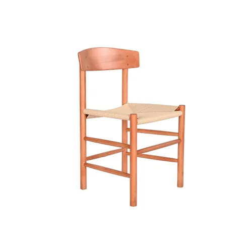 Vista 2 de Silla de Comedor DKD Home Decor Marrón 48 x 40 x 76 cm