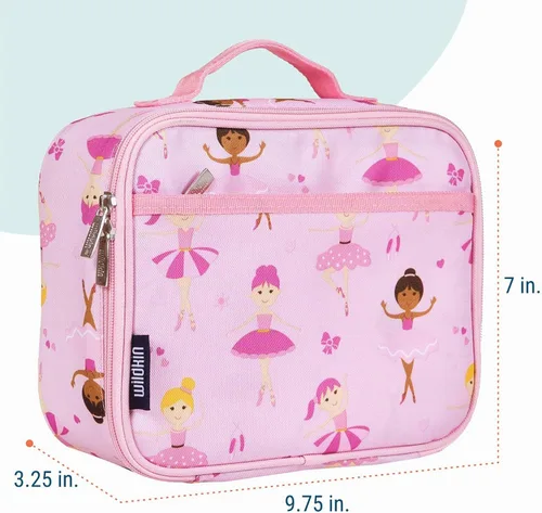 Vista 3 de Wildkin Lonchera para niños con aislamiento – Durable y reutilizable para la escuela y los viajes - Bailarina