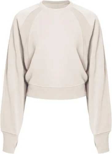 Vista 90 de MixMatchy Sudadera básica suave y cómoda de forro polar con cuello redondo para mujer