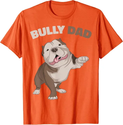 Vista 23 de American Bully Dad Dog Owner Father Funny Men T-Shirt Asphalt Grey