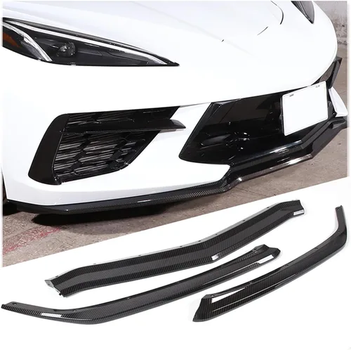 Vista 11 de Kit de repuesto para parachoques delantero compatible con Chevrolet Corvette C8 2020-2026, parachoques delantero ABS, accesorios de decoración