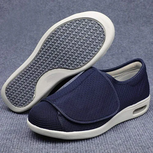 Vista 7 de W&LESVAGO Zapatos de mujer con edema diabético ancho con cierres totalmente ajustables, fáciles de poner y quitar, zapatos deportivos para caminar
