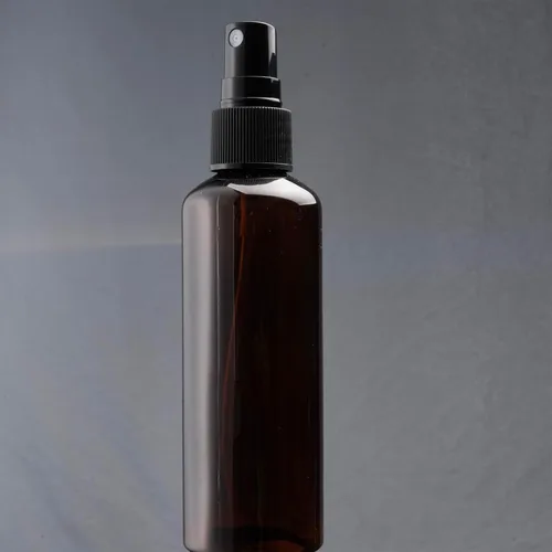 Vista 5 de SEVENHEAD Botella atomizadora de aceite esencial de plástico de 2.0 fl oz, 2 onzas, tres colores, transparente, blanco, ámbar, botella pequeña