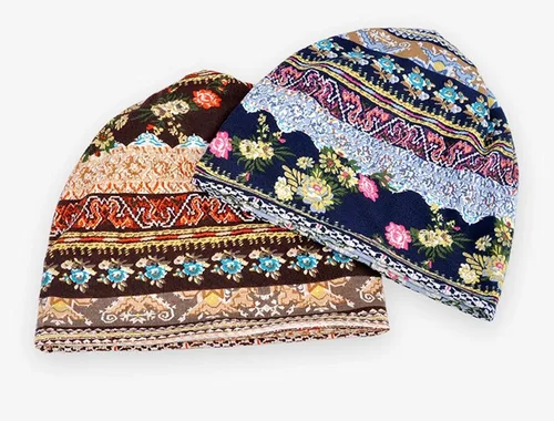 Vista 2 de XYIYI Gorros de quimioterapia de algodón para mujer