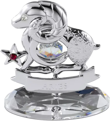 Vista 42 de CRYSTOCRAFT Regalo de sagitario, adorno de constelación con cristal austriaco, adorno de cristal de signo del zodiaco, colección de decoración