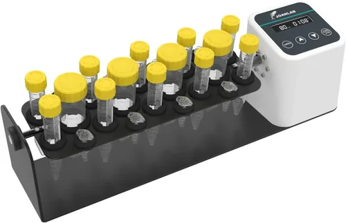 Vista 8 de Mezclador de Rodillos de Tubos Analógico Digital, Mezclador de Tubos con Velocidad Ajustable 20-80RPM, 6 Rodillos con Temporizador (1min-23h59min)