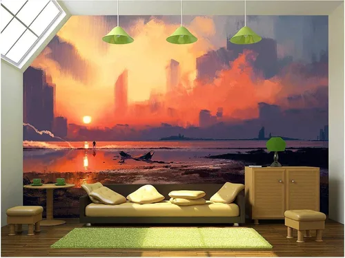 Vista 30 de Wall26 - Papel pintado autoadhesivo para pared, WMR-WP-X-DA51-66x24x4