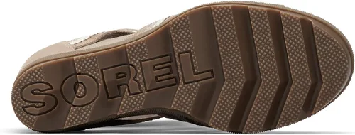 Vista 3 de Sorel Joanie II - Sandalias de tacón de cuña con correa de encaje para mujer, Camel marrón
