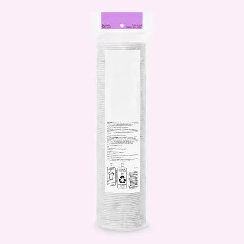 Vista 5 de Amazon Basics - Círculos exfoliantes de algodón, 100 unidades (paquete de 1)