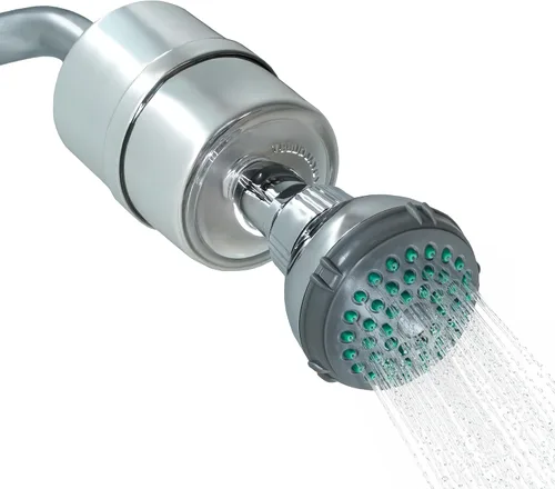 Vista 12 de Crystal Quest Filtro de ducha con cabeza, filtro de cabezal de ducha para agua dura, filtro de agua de ducha que elimina cloro, cloraminas