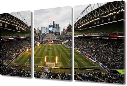 Vista 87 de Lincoln - Lienzo decorativo para pared, diseño de campo financiero de Filadelfia, paisaje de estadio de fútbol de Filadelfia, decoración de pared
