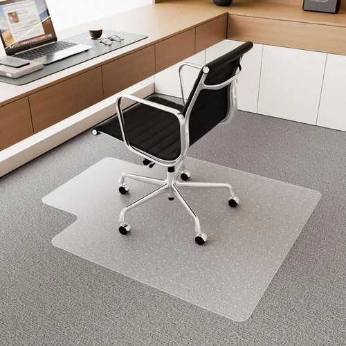 Vista 12 de Tapete para Silla de Oficina para Piso de Madera Dura, 48" x 30" Tapete de Vinilo Transparente para Silla de Escritorio Protector de Piso para Silla