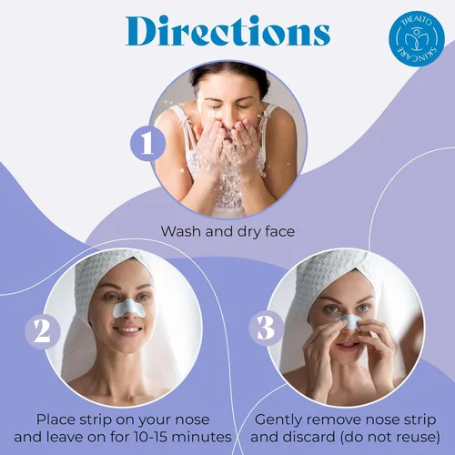 Vista 6 de Kit de removedor de puntos negros y minimizador de poros, incluye 10 tiras de nariz negras para quitar la cabeza, 10 hisopos de algodón exfoliantes