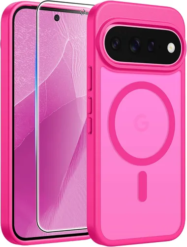 Vista 70 de FNTCASE - Funda para iPhone 16 Pro: magnética, mate, translúcida, de grado militar, protectora contra caídas, resistente, fina, duradera y a prueba