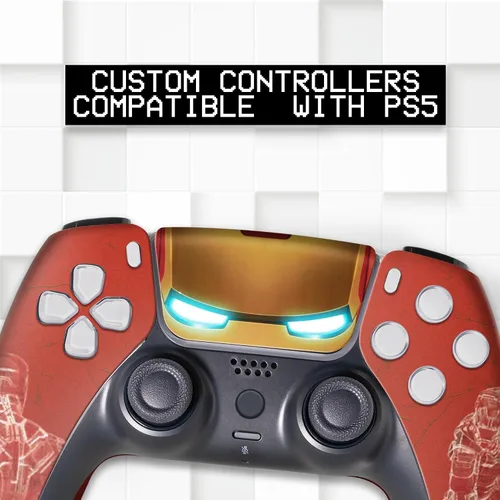 Vista 15 de Battman Custom PS-5 Controller Wireless compatible with Play-Station 5 Console by BCB Controllers Proudly Customized in USA with Permanent