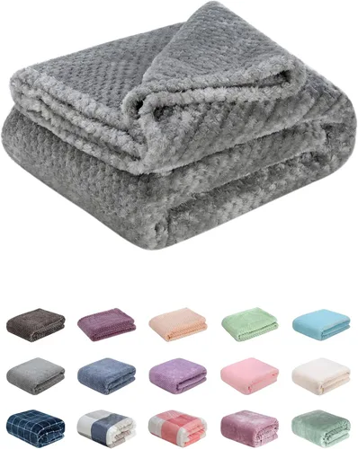 Vista 80 de Manta difusa o manta mullida para bebé, suave y cálida y acogedora manta de lana de coral para niños pequeños, bebés o recién nacidos, para cuna