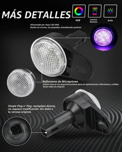 Vista 2 de Bestview Luces LED RGB de cortesía para Dodge Ram, Durango