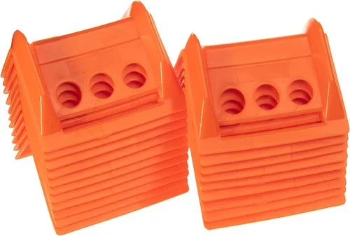 Vista 6 de Paquete de 20 protectores de borde plano de 4 pulgadas, protectores de amarre de esquina resistentes para cargas de carga y envío (20)
