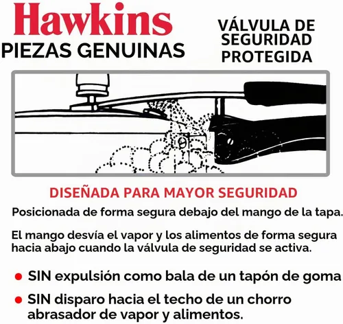 Vista 6 de Hawkins Válvula de seguridad para olla a presión