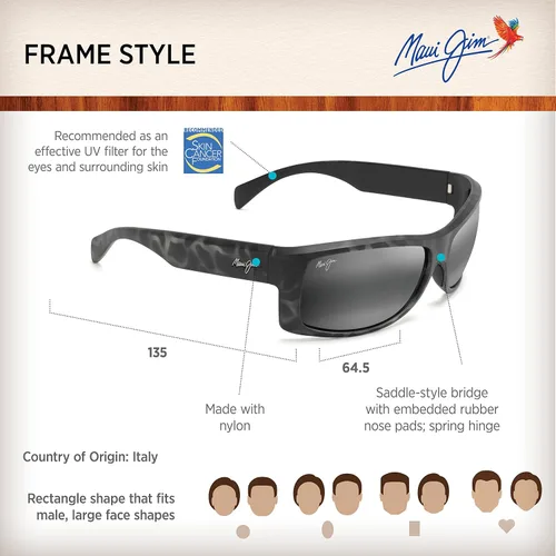 Vista 6 de Maui Jim Gafas de sol polarizadas Equator para hombre y mujer