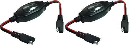 Vista 8 de FILSHU - Cable de extensión SAE 16 AWG, arnés de cables 12V-24V CC con interruptor de encendido/apagado, cable de acción rápida