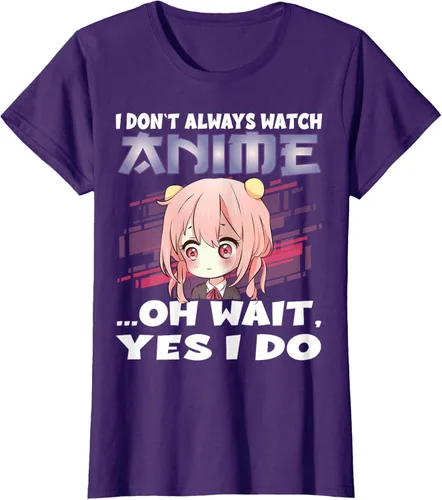 Vista 9 de Ver camiseta japonesa de anime con estampado de anime Girl, Negro, S