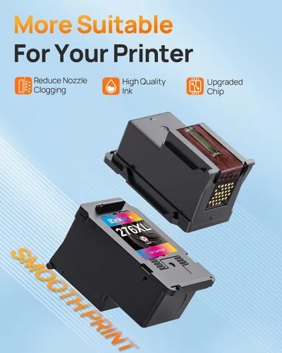 Vista 4 de PG-275XL/CL-276XL Cartucho de tinta de repuesto para Canon 275 y 276 Cartuchos de tinta para Canon Ink 275 276 para impresoras Canon PIXMA TS3520