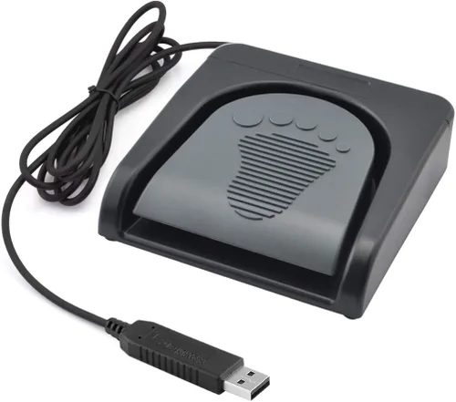 Vista 10 de iKKEGOL Conjunto de pedal doble USB actualizado Control de interruptor de 2 pies Programa de interruptor de pie de botón de 2 teclas Videojuego