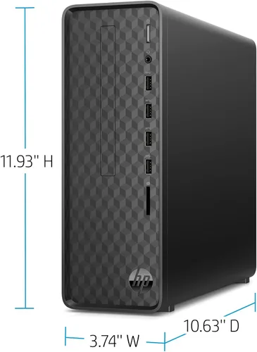 Vista 4 de HP Envy Desktop Intel Core i7-10700 de 10ª generación, 16 GB de RAM, disco duro de 1 TB y SSD de 512 GB, Windows 11 (TE01-1020, negro)
