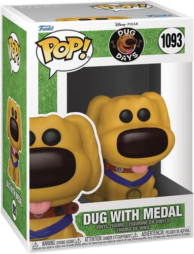 Vista 3 de Funko Disney Pixar: Dug Days - Hero Dug Pop! Figura de vinilo (incluye funda protectora compatible con Pop Box)