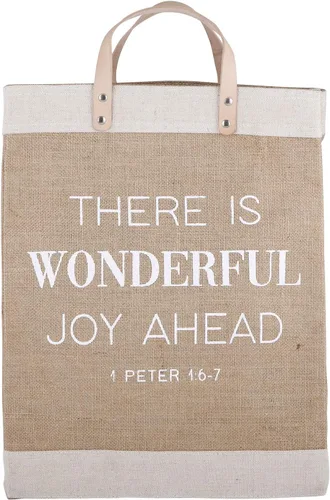 Vista 6 de Creative Brands Faithworks - Bolsa de mano inspiradora para el mercado de yute