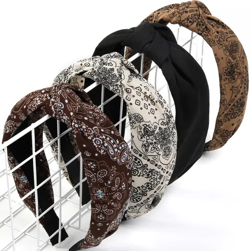 Vista 17 de Huachi Bandas para la cabeza con bandera americana para mujeres, anudadas, accesorios de diadema del 4 de julio para mujeres, banda patriótica