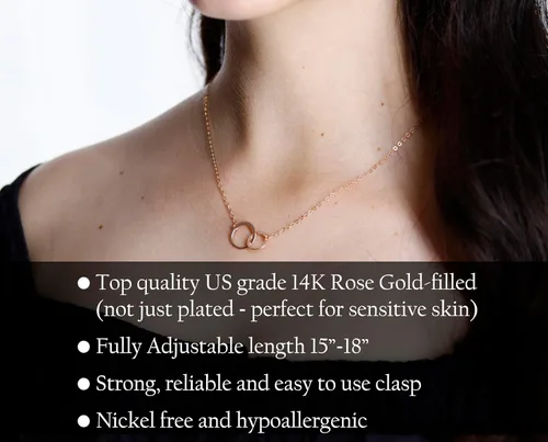 Vista 66 de Collar de hija relleno de oro de mamá o papá, collar clásico de perlas blancas con mensaje significativo, listo para regalar