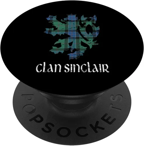 Vista 6 de Clan Sinclair Tartan Scottish Family Name Scotland Pride PopSockets MagSafe PopGrip for iPhone