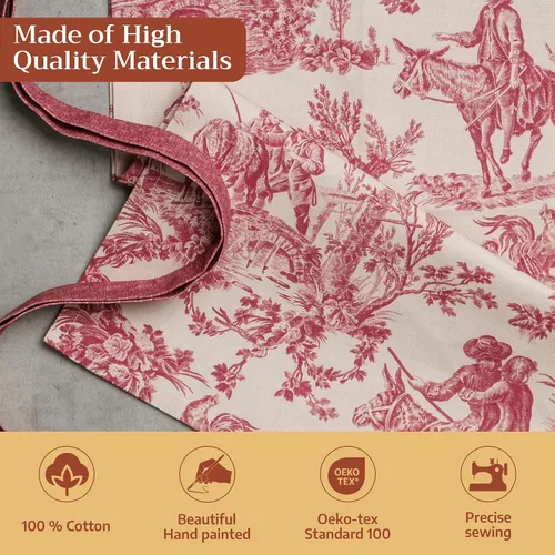 Vista 853 de Maison d' Hermine Delantales para mujer con bolsillo, 100% algodón (27.50 x 31.50 pulgadas)