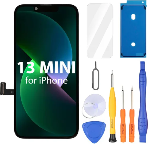 Vista 12 de Ayake Reemplazo de pantalla para iPhone 12 Mini, pantalla LCD FHD de 5.4 pulgadas y digitalizador táctil, True Tone programable, Face ID permanece