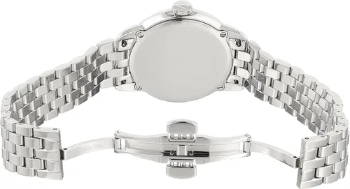 Vista 5 de Bulova Reloj analógico de cuarzo plateado 96R184 para mujer, Blanco, Movimiento de cuarzo