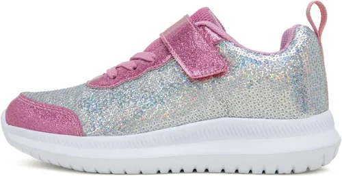 Vista 6 de Toandon Tenis ligeros con lentejuelas brillantes para niñas de 5 a 10 años