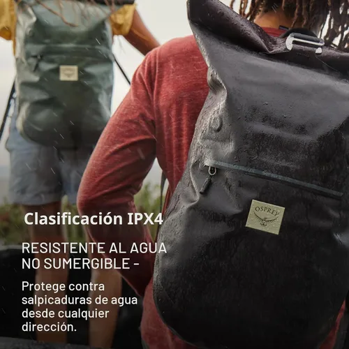 Vista 5 de Osprey Arcane Roll Top 18L Mochila impermeable para portátil, color rojo bellota