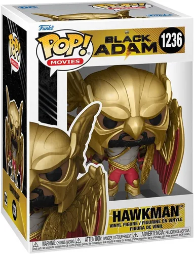 Vista 3 de POP DC Heroes: Black Adam - Figura de vinilo Hawkman Funko (paquete con funda protectora de caja compatible), multicolor, 3.75 pulgadas