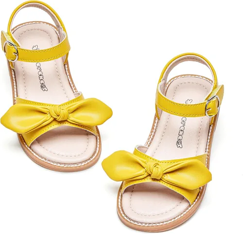 Vista 28 de Kiderence Sandalias de niña de las flores para niñas pequeñas, zapatos de Ck303 Oro