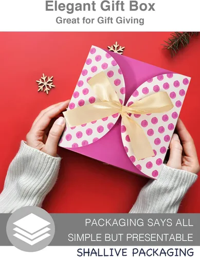 Vista 7 de Shallive 48 cajas rosadas de 6 x 6 x 4 pulgadas, cajas de regalo pequeñas con tapas y cintas, cajas de propuesta de dama de honor de acuarela