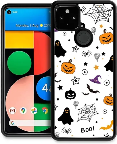 Vista 29 de Funda compatible con Google Pixel 4A 5G, Nochebuena, Google Pixel 4A 5G, delgada, suave, a prueba de golpes, TPU para mujeres y niñas, niños, funda