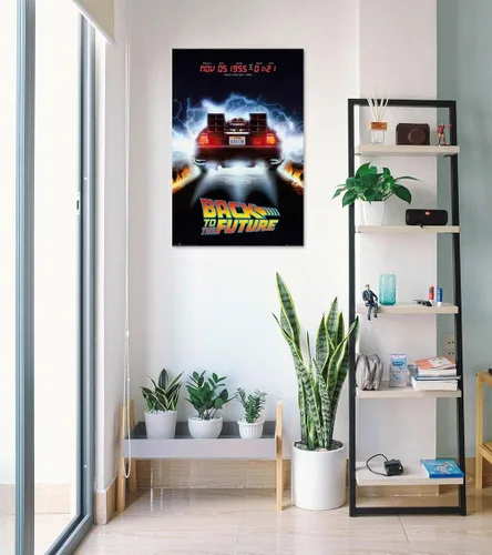 Vista 4 de STOP ONLINE - Póster de la película de Regreso al Futuro - DeLorean, Destino 05 de noviembre de 1955 (24 x 36 pulgadas), juego de póster y tira