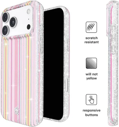Vista 229 de VELVET CAVIAR Funda para iPhone 15, compatible con MagSafe, probada contra caídas de 10 pies, fundas protectoras de diseño, leopardo color rosa