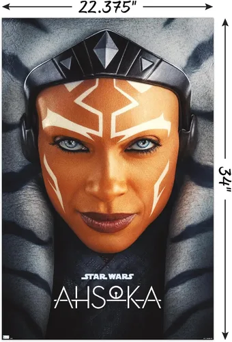 Vista 3 de Star Wars: Ahsoka - Póster de pared de una hoja, 34 pulgadas de largo x 22.4 pulgadas de ancho, versión sin marco