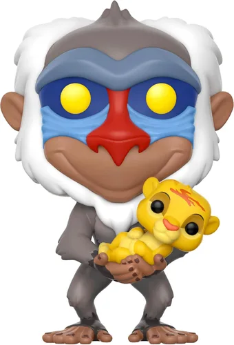 Vista 2 de Rey León-Rafiki con Simba Funko Pop Disney