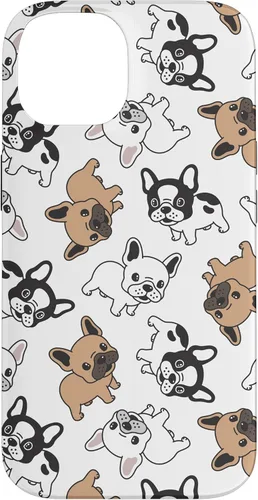 Vista 4 de iPhone 16 Cute French Bulldog Pattern Case