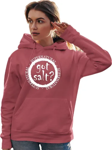 Vista 9 de Go All Out Got Salt? Supernatural - Sudadera con capucha para hombre y mujer Negro